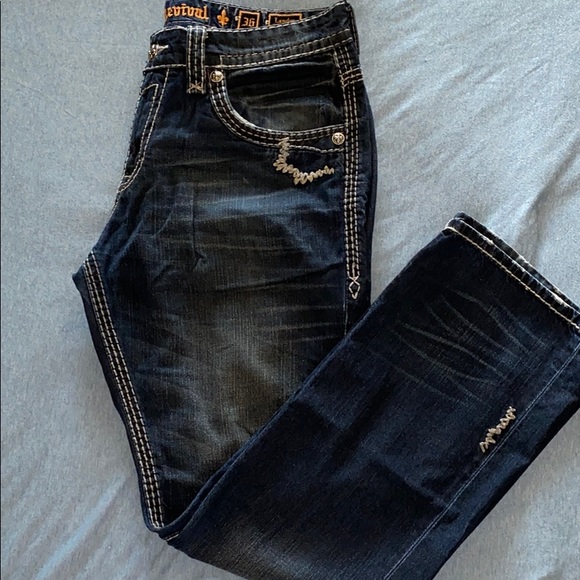 rock revival mens jeans buckle